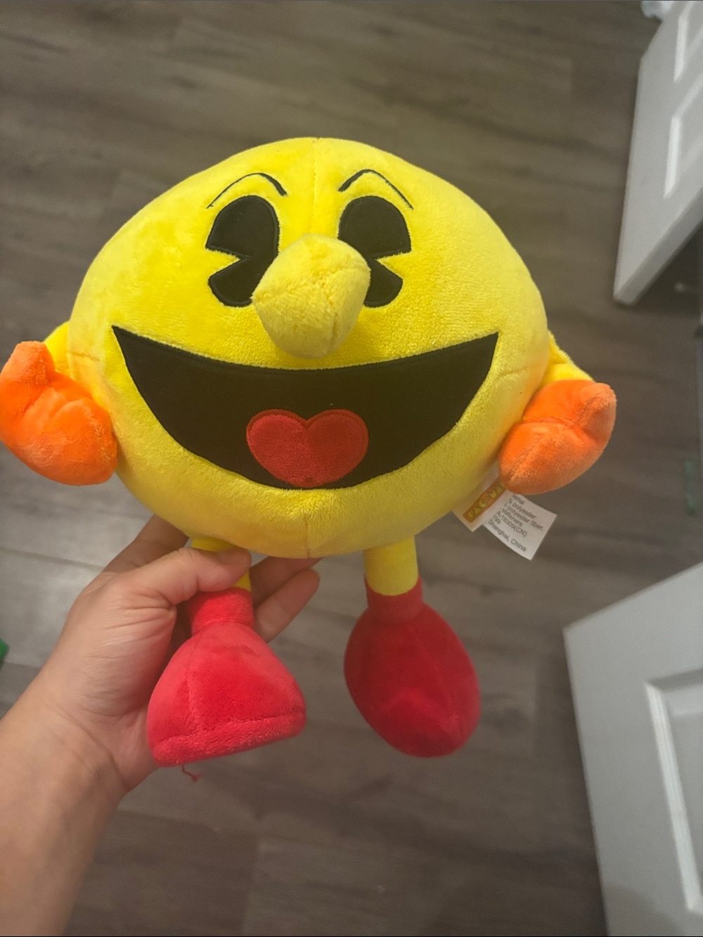 Smiley Heart-Eyes Plush Toy - Yellow